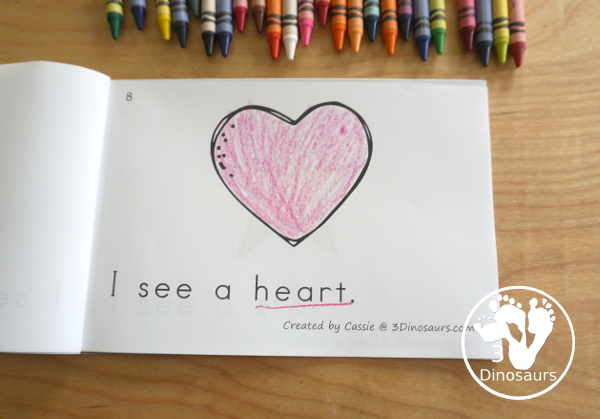 Free Shapes Easy Reader Book Printable - a fun 13 page easy reader book with 12 shapes for kids to learn - 3Dinosaurs.com