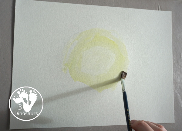 Nativity Painting with Cookie Cutters is a great nativity activity that you can do with kids. A great nativity scene that kids can make with watercolors and paint and cookie cutters. - 3Dinosaurs.com