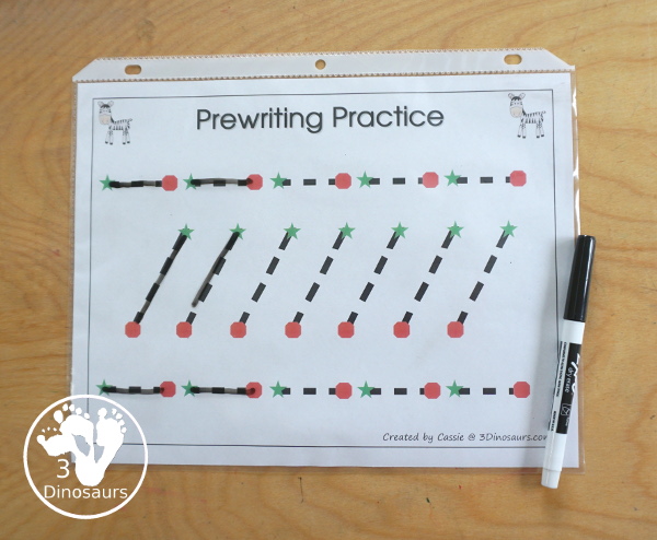 Free Romping & Roaring Z Pack Letter Pack: Z is for Zebra - a letter z pack that has prewriting, finding letters, tracing letters, coloring pages, shapes, puzzles, and more - 3Dinosaurs.com