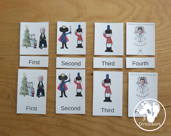 Sequencing: The Nutcracker with clip cards, task cards, no-prep worksheets, writing activities and easy reader books $ - 3Dinosaurs.com #sequencingforkids