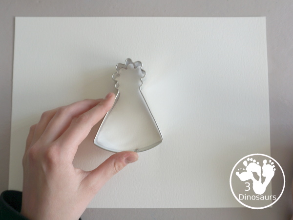 Party Watercolor Painting with Cookie Cutters - a simple cookie cutter painting with party themed cookie cutters that is great for a party and also New years - 3Dinosaurs.com