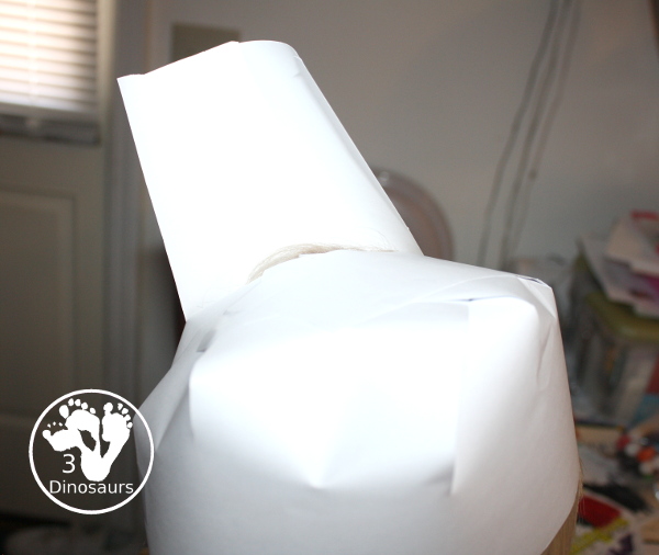 Cotton Ball Wigs - a fun craft to make for Presidents Day or for the American Revolution with kids. - 3Dinosaurs.com