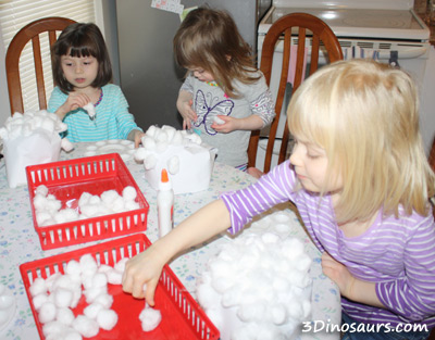 Cotton Ball Wigs - 3Dinosaurs.com