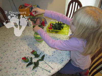 Adding Roses - Hands on Learning - 3Dinosaurs.com