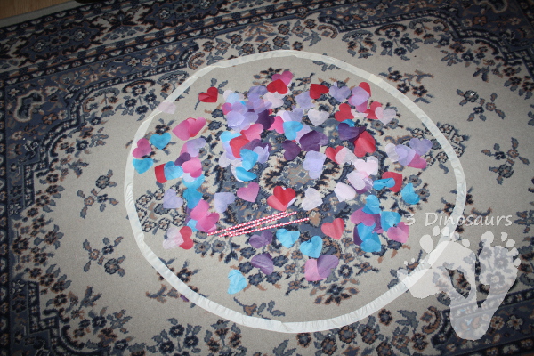  Science Fun with Tissue Paper Hearts - 3Dinosaurs.com