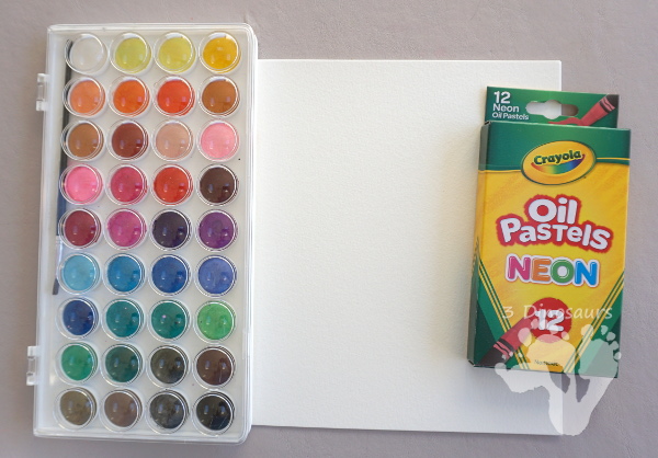 Watercolor Heart Process Art - a fun way to explore painting with watercolors - 3Dinosaurs.com