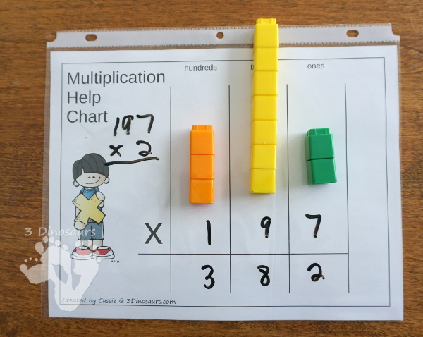 Free Place Value Mats for Multiplication & Division - 3 mats for multiplication and division with different levels of place value. - 3Dinosaurs.com