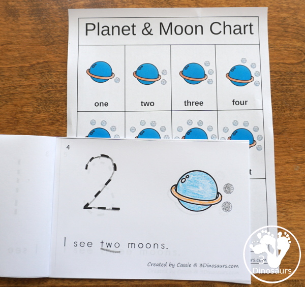 Space Activities Pack for Prewriting, Shapes, ABCs, and Numbers - 189 pages of activities with no-prep worksheets, easy reader books, clip cards and tracing strips. All to help have fun with planets, rockets and moons in easy to prepare pages and hands-on activities  - 3Dinosaurs.com