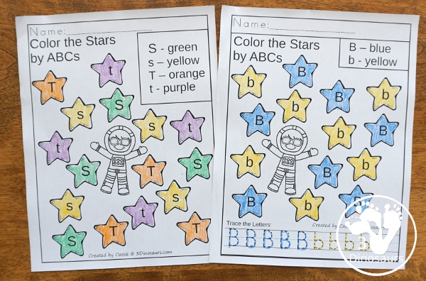 Space Activities Pack for Prewriting, Shapes, ABCs, and Numbers - 189 pages of activities with no-prep worksheets, easy reader books, clip cards and tracing strips. All to help have fun with planets, rockets and moons in easy to prepare pages and hands-on activities  - 3Dinosaurs.com