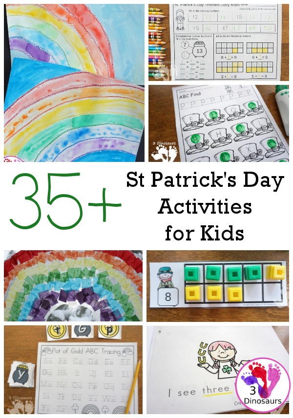 St. Patrick's Day Activities & Printables on 3Dinosaurs.com