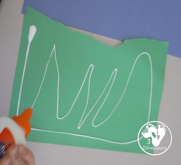 Torn Paper Truffula Trees - a fun fine motor craft to go with the book the Lorax - 3Dinosaurs.com