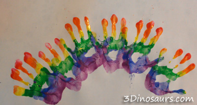 Hand Print Rainbow