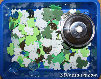 St. Patricks Day Sensory Bin