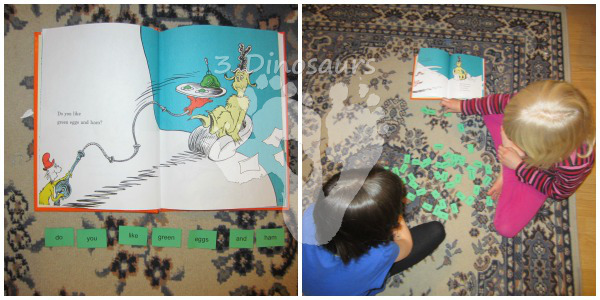 Green Eggs and Ham Sensory Bin - 3Dinosaurs.com