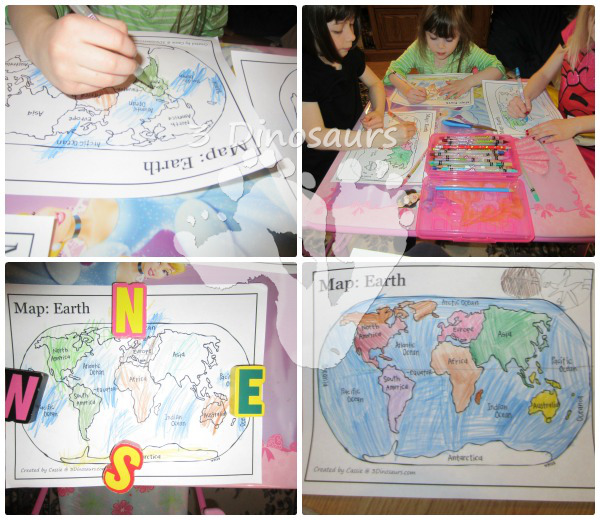 Maps & Globe Learning with Printables - 3Dinosaurs.com