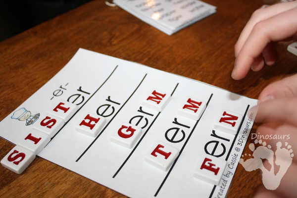 Free R-Controlled Vowel Word Ladders - 3Dinosaurs.com