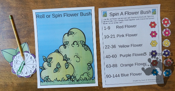 Flower Themed Multiplication & Division Set - 100 pages of no-prep and hands-on printables $ - 3Dinosaurs.com