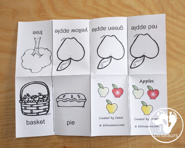 Using Printables: How to Make the Small Book - 3Dinosaurs.com