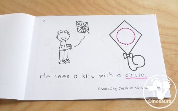 Spring Activities Pack with Prewriting, Shapes, ABCs, and Numbers - 191 pages of activities with no-prep pages, clip cards and tracing strips to help with learning skills with cute kites - 3Dinosaurs.com