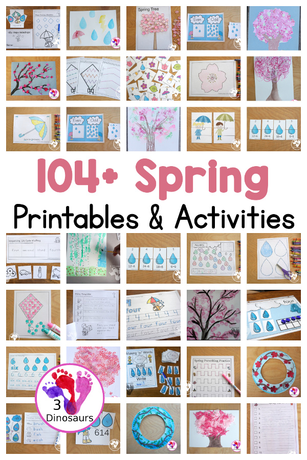 Spring Activities & Printables - 3Dinosaurs.com