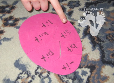 Easter Egg CVC Word Family Puzzles - 3Dinosaurs.com