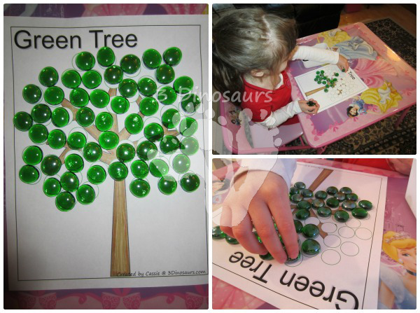 Tree Fine Motor Activities - 3Dinosaurs.com
