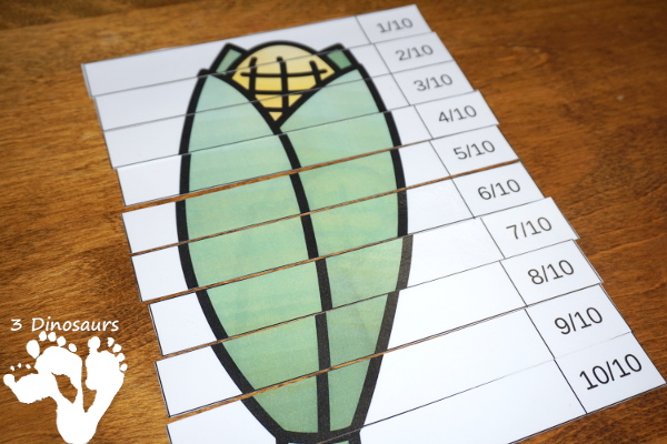 Free  Garden Fraction Puzzles - 7 different fraction puzzles for kids to use -  3Dinosaurs.com