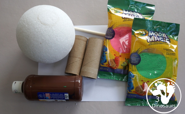 Model Magic Spring Tree - a great spring craft to make for any spring theme plus a fun way to work in fine motor - 3Dinosaurs.com