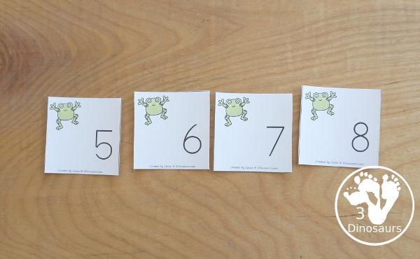 Free Frog Number Find and Trace with 1 to 30 Numbers - you have 30 number cards, number find printable, number tracing printable and number dot marker find printable for working on numbers from 1 to 30 - 3Dinosaurs.com