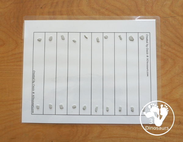 Free ABC 10 Piece Puzzles Printables - 10 piece puzzle with alphabetical order for the puzzles with uppercase letters, and lowercase letter, and numbers 1 to 10 and 11 to 20 - 3Dinosaurs.com