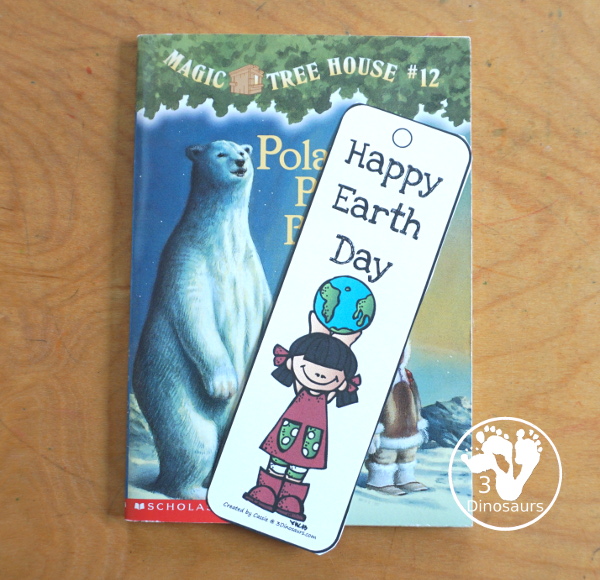 Free Earth Day Bookmarks - 12 different bookmarks for kids - They have different Earth Day themes with horizontal and vertical bookmarks. - 3Dinosaurs.com
