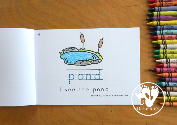 Free Frog Prince Easy Reader Book With Tracing with tracing. This enjoyable 8-page book features various words from the story for kids to trace and then read the corresponding sentences. It is a super simple, easy reader book for children based on the Frog Prince story. - 3Dinosaurs.com