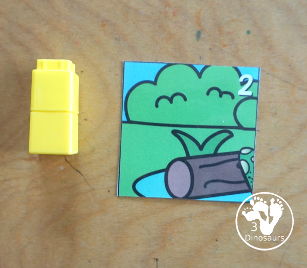 Free Frog Prince Number Counting Puzzle Printable - a number puzzle for 1 to 12 with counting golden balls on the puzzle mat and matching numbers on the puzzle pieces. A great prek and kindergarten puzzle for kids. - 3Dinosaurs.com