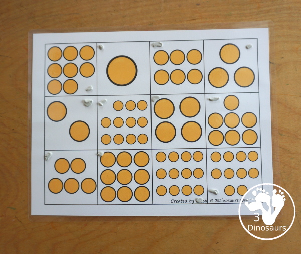 Free Frog Prince Number Counting Puzzle Printable - a number puzzle for 1 to 12 with counting golden balls on the puzzle mat and matching numbers on the puzzle pieces. A great prek and kindergarten puzzle for kids. - 3Dinosaurs.com