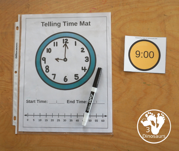 Free Frog Prince Telling Time Matching Cards - with hourly matching cards with analog clock and digital clock with 12 matching cards for each of the hours on a clock  - 3Dinosaurs.com