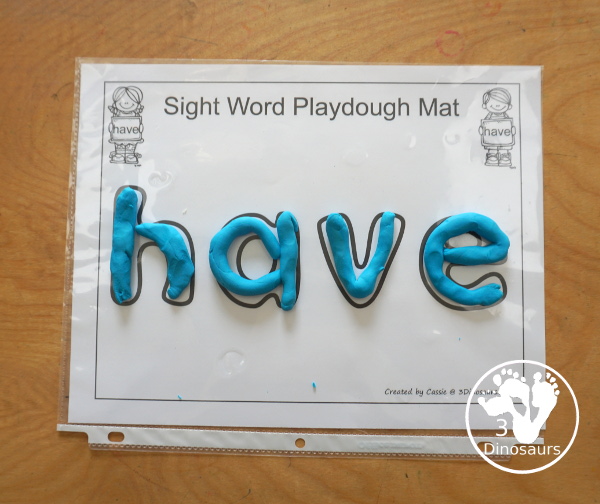 Free Romping & Roaring Primer Sight Words: have, he, into, like. You have six pages of printables for each sight word. You have reading, sight word playdough mats, sigh word handwriting, sight word dot marker words and more - 3Dinosaurs.com