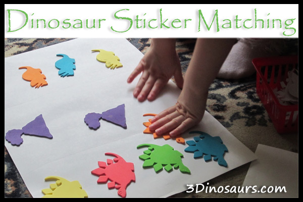 Dinosaur Sticker Matching