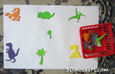 Dinosaur Sticker Matching