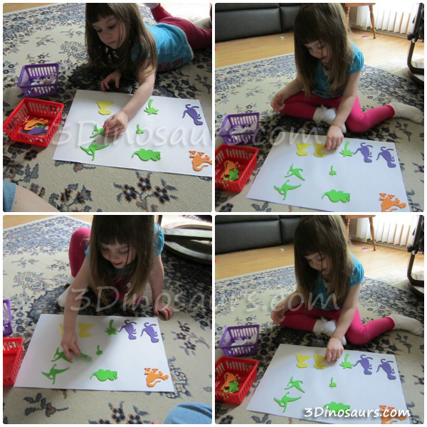 Dinosaur Sticker Matching