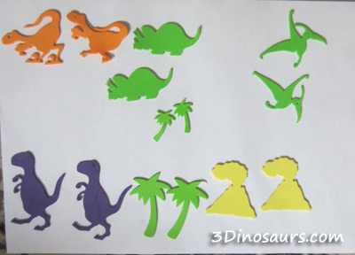 Dinosaur Sticker Matching