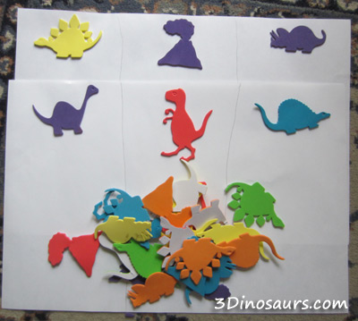 Dinosaur Sticker Matching