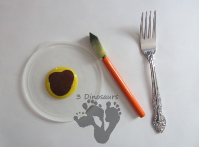 Wheat Stalk Fork Painting - Little Red Hen - 3Dinosaurs.com