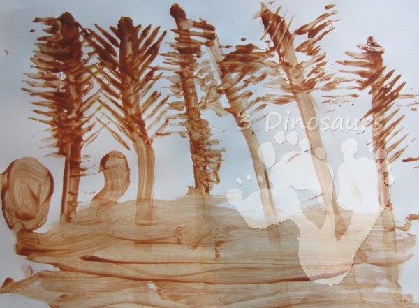 Wheat Stalk Fork Painting - Little Red Hen - 3Dinosaurs.com