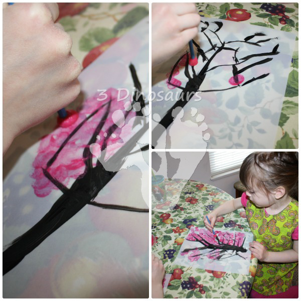 Spring Blossom Tree Painting - 3Dinosaurs.com