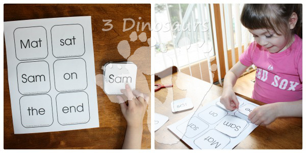 Using Early Reader Printables: BOB Books Set 1 Book 1 - 3Dinosaurs.com