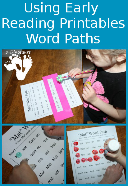 Using Early Reader Printables: Word Paths