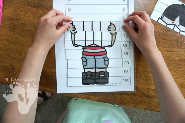 Free Easy To Use Camping Skip Counting by 5s Puzzles - work on skip counting by 5 with these fun puzzles - 3Dinosaurs.com