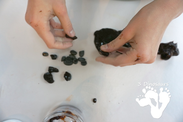 Great Sensory Play With Camping Themed Slime -easy to make with a great book about slime 3Dinosaurs.com