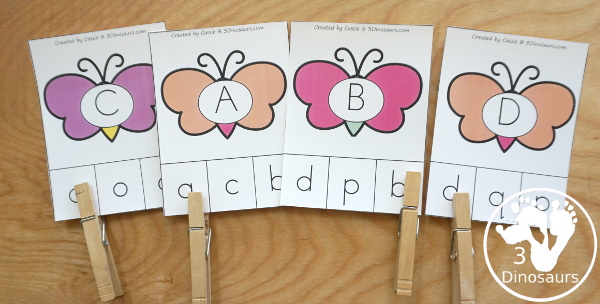 Butterfly Themed Prewriting, Shape, ABCs & Numbers - a fu activity pack with 189 pages of printables with a mix of no-prep, easy reader books and clip cards for learning with a butterfly theme for kids to try out  - 3Dinosaurs.com