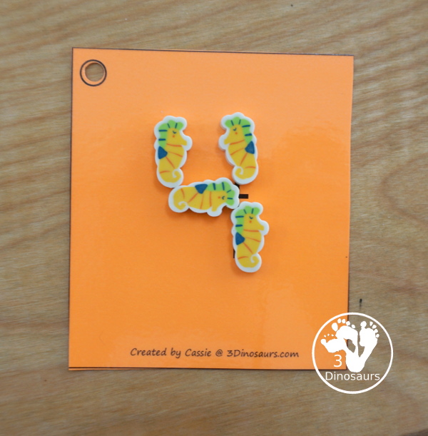 Free Handwriting: Number Tracing Cards For 1 to 31 - number digit with 1 to 31 with two options just number and numbers and matching pictures - 3Dinosaurs.com